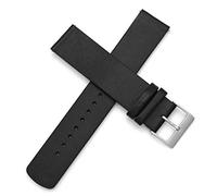 20mm Interchangeable Genuine Leather Watch Strap Replacement for Skagen, Black, 20 mm, Modern