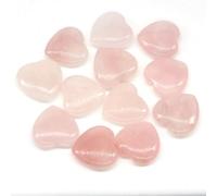 20mm Love Heart Natural Stone Crystal Amethyst Quartz Chakra Massage Pocket Gift Home Decor Accessories
