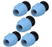 20mm MDPE End Stop Water Pipe Cap Shut-Off Compression Fitting Coupling 5PK