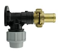 20mm Mdpe Wall Flange Set With 25mm Barbed Geka Fittings - Pn10 Compression Kit Wf20Kit054