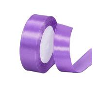 20mm Medium Purple Satin Ribbon 22M ，Fabric Hair String Ribbon for Craft, Flower Bouquets, Gift Wrapping, Wedding, Bow Making and Valentines Christmas Decoration (Medium Purple, 2CM)