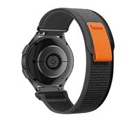 20mm Nylon STRAP For Garmin Approach S50 S44 S42 S40 S12/Vivomove Luxe/Style/Venu/2 Plus SQ/Vivoactive 3/5/6 /Forerunner 55 158 165 570 245 645 Women/Men,Stretchy Sport Solo Loop Bands (Grey/Black)