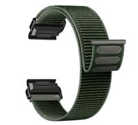 20mm nylon Strap for Garmin Fenix 8 43mm 7S 6S Pro 5S Plus soft Watch Band for Garmin Instinct E 2S 40mm S70 Epix Pro/descent mk2s MK3 42mm Quick drying Wristband ((L)_dark green,20mm)