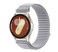 20mm Nylon Strap for Samsung Galaxy Watch 7/6/5/4/FE Armband 40mm 44mm/Galaxy Watch 6/4 Classic 47mm 43mm 46mm 42mm/5 Pro 45mm Men Women, Braided Elastic Replacement Strap, Nylon, No Gemstone