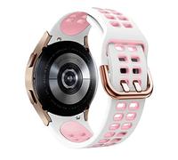 20mm Official Silicone Strap for Galaxy Watch4 Classic 46 42mm/44 40mm Smartwatch Ridge Sport Bracelet Watch Band Correa (Color : Color C, Size : Watch4 46mm)