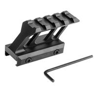 20mm P.icatinny Riser Mount (1" Height) - Quick Release Aluminum Alloy Tactical Riser for T1, T2, Red Dot Sights - Includes Wrench