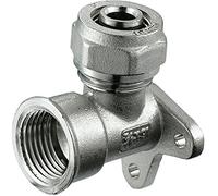 20mm PEX-AL-PEX x 1/2" Female Brass Compression Pipe Fittings Elbow Wall Mounted