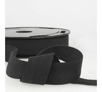 20mm Pure Cotton Herringbone Twill Tape Binding 37 Colours Buy 1 2 4 or 8m+ 062D, 014 Black, 8 Metres