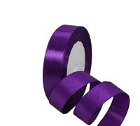 20mm Purple Ribbon for Gift Crafting, 22M Purple Polyester Double Sided Satin Ribbon for Gift Wrapping and Balloon Decoration