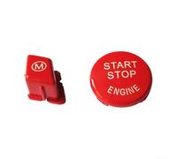 20mm Red M Button & Start Switch Cover for BMW | for durable ABS plastic construction, scratch resistant for surface, protects original buttons from wear