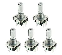 20mm Rotary Encoder with Switch 6mm Splined Shaft (Pack of 5)