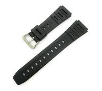 20mm rubber Resin Watch Band fits compatible with Casio CA-53W-1 CA-61W-1 FT-100W-1 W-520U-1 W-720-1 W-720G-9
