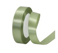 20mm Sage Green Ribbon for Gift Wrapping,22m Fabric Thick Satin Ribbon Sage Green Bow for Gift Wrapping,Ribbons for Balloons,Crafting,Bouquets,Wedding, Car,Presents,Cake,Christmas Party Decorations