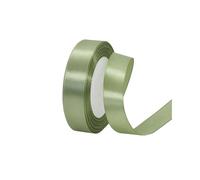 20mm Sage Green Satin Ribbon 22M ，Fabric Hair String Ribbon for Craft, Flower Bouquets, Gift Wrapping, Wedding, Bow Making and Valentines Christmas Decoration (Sage Green, 2CM)