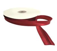 20mm Satin Bias Binding Bias Tape for Piping Hemming Binding Seams Finishing Raw Edges Variations of Color for DIY Garment and Trimming Sewing Apparel Decoration (Deep Red, 5Meter)