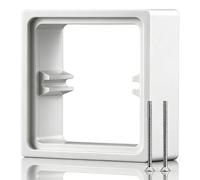 20mm Single Socket Spacer, Light Switch Electrical Outlet Extender Box with M4 Screws - Plastic Wall Installation Spacer for Home, Office & School DIY Projects (White)
