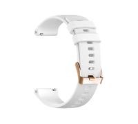 20mm Soft Silicone Quick disassembly Watch Strap Fit for Garmin Vivoactive 3/Venu 2 plus/Forerunner 245 645 55(White 1,Forerunner 158 55)