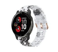 20mm Soft Silicone Quick disassembly Watch Strap Fit for Garmin Vivoactive 3/Venu 2 plus/Forerunner 245 645 55(A,For Venu SQ 2)