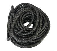 20mm Spiral Wound Wire Protector Hose - PP Cable Management Tube for Organizing Electrical Cords Hydraulic Tubing Home Office and Workshop Flexible Cut-to-Length 25m Black