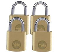 20mm Standard Security Brass Padlocks, 4 Pack - Y110B/20/111/4