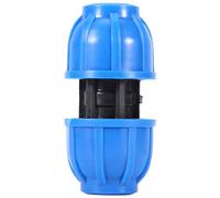 5Pcs Water Pipe Fitting, Water Pipe Connectors 20mm Water Pipe Fittings PE Plastic 20mm to 20mm Straight Water Pipe Connector Pipe Connection Adapter Fitting