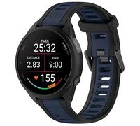 20mm Strap For Garmin Approach S50 S44 S42 S40 S12 Vivoactive 3 5 6 Music Venu/SQ/Luxe/Style/2 Plus Soft Silicone Sport Band Dual Color (Black/Blue)