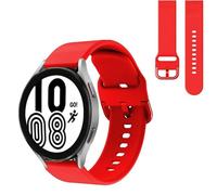 20mm STRAP For Garmin Approach S50 S44 S42 S40 S12/Vivomove Luxe/Style/Venu/2 Plus SQ/Vivoactive 3/5/6 /Forerunner 55 158 165 570 245 645, Soft Silicone Sport Band (Red)