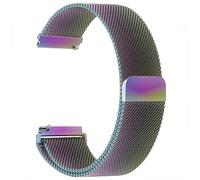 20mm STRAP For Garmin Approach S50 S44 S42 S40 S12/Vivomove Luxe/Style/Venu/2 Plus SQ/Vivoactive 3/5/6 /Forerunner 55 158 165 570 245 645 Music Metal Mesh Band Strap Loop Magnetic (Multicolor)