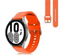 20mm STRAP For Garmin Approach S50 S44 S42 S40 S12/Vivomove Luxe/Style/Venu/2 Plus SQ/Vivoactive 3/5/6 /Forerunner 55 158 165 570 245 645, Soft Silicone Sport Band (Orange)