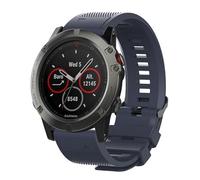 20mm strap For Garmin Approach S70 D2 Delta Descent Mk2S Mk3 Mk3i X50i epix Pro (Gen 2) fenix 5S 5S Plus 6S 6S 7S Pro Solar Sapphire Instinct 2S E Quick Release Silicone Wrist Band (Navy)