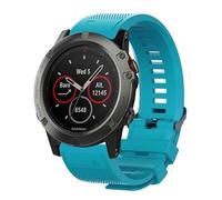 20mm strap For Garmin Approach S70 D2 Delta Descent Mk2S Mk3 Mk3i X50i epix Pro (Gen 2) fenix 5S 5S Plus 6S 6S 7S Pro Solar Sapphire Instinct 2S E Quick Release Silicone Wrist Band (Sky Blue)