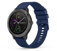20mm Strap for Garmin Vivoactive 3/3 Music/Venu/Venu 2 Plus/sq/sq 2/Forerunner 245/645/55, Soft Silicone Watch Band Replacement for Garmin Vivomove HR (Blue)