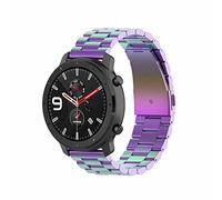 20mm Straps Compatible with Polar Ignite/Unite Strap, Metal Stainless Steel Wristband Replacement Business Band for Polar Ignite/Unite (Colorful)
