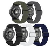 20mm Stretchy Bands Compatible with Garmin Venu Sq 2 Watch Band, Sweat-Resistant Strap Breathable for Vivoactive 5/6/3/3 Trainer, Venu Sq/Sq Music/2 Plus, Approach S50/S40/S44, GarminMove 3