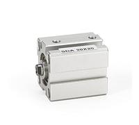 20mm Stroke 5/10/20/25/30/40/50mm Double Acting SDA20 Compact Air Pneumatic Piston Cylinder Female Pneumatic Equipment(Stroke 35mm)