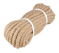 20mm Thick Jute Rope 65ft(20M) Heavy Duty Garden Twine for Scratcher, Fencing, Docks & Crafts (Brown)
