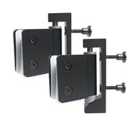20mm U Bracket Style Black Toilet Cubicle Door Pivot Hinges