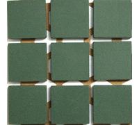20mm Unglazed Porcelain Mosaic Tiles - Dark Green