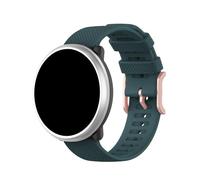 20mm Universal Quick Release Watch Band for Polar lgnite 3 2 Soft Silicone Strap with Metal Buckle Women Wristband Chemotherapy (Green, 15X5CM)