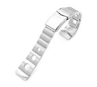 20mm Watch Strap Compatible with Seiko SSC813P1 SSC817P1, Rollball Version II, silver, L, Classic