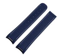 20mm Watchband Curved End Silicone Rubber Watch band For Omega Strap Seamaster 300 AQUA TERRA AT150 Ultra Light 8900 Buckle