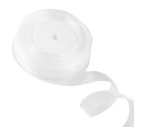 20mm White Organza Ribbon for Gift Wrapping 45M, Organza Chiffon Ribbon Thin for Gift Wrap Hair Bow Christmas Cake Wedding DIY Crafts Car Decoration