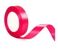 20mm Wide Hot Pink Ribbon for Gift Wrapping 22m, Bright Pink Ribbons Fabric Satin Ribbons for Present Wrapping Ribbon Christmas Florist Bouquet Cake Hair Bow Crafting Wedding Car Decoration