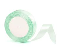 20mm Wide Mint Green for Gift Wrapping 22m, Teal Green Christmas Ribbons Fabric Satin Ribbons for Present Wrapping Ribbon Christmas Florist Bouquet Cake Hair Bow Crafting Wedding Car Decoration