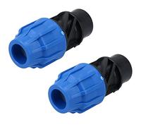 20mm x 1/2" MDPE Female Adapter Compression Coupling Fitting Water Pipe 2PK