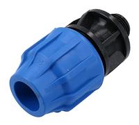 20mm x 1/2" MDPE Male Adapter Compression Coupling Fitting Water Pipe PN16