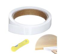 20mm X 10m Edge Banding, White Furniture worktop Edging Strip Self-Adhesive Edging Tape for Cabinet Repair Furniture Restoration Wooden Panels Kitchen Worktop DIY