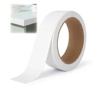 20mm x 10m Melamine Edge Banding, Self Adhesive PVC Edge Banding Strip, White Pre Glued Flexible Edging Tape for Furniture Cabinet Wardrobe Table Panel Trim Furniture Restoration, No Iron Required