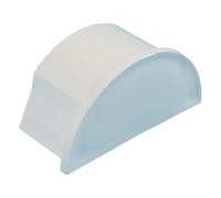 20mm x 10mm Smooth-Fit End Cap Cover White Adapter -Trunking Conduit Pipe/Tube TV | Loops
