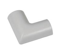 20mm x 10mm White Clip Over Flat Corner Bend Trunking Adapter 90 Degree Conduit